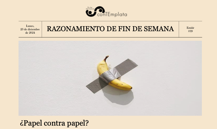 ¿Papel contra papel?